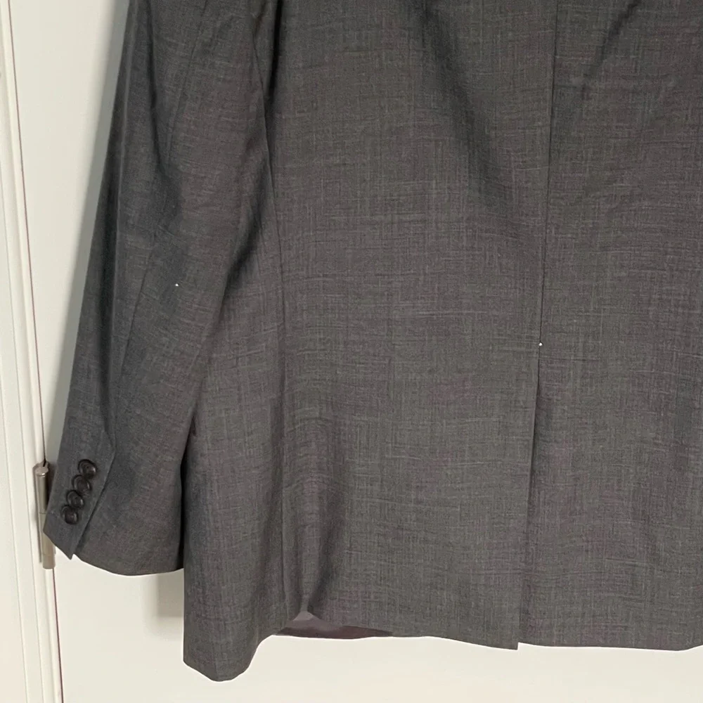 Lauren Ralph Lauren Gray Wool 2 Button Sport Coat Blazer Suit Jacket - 47125
